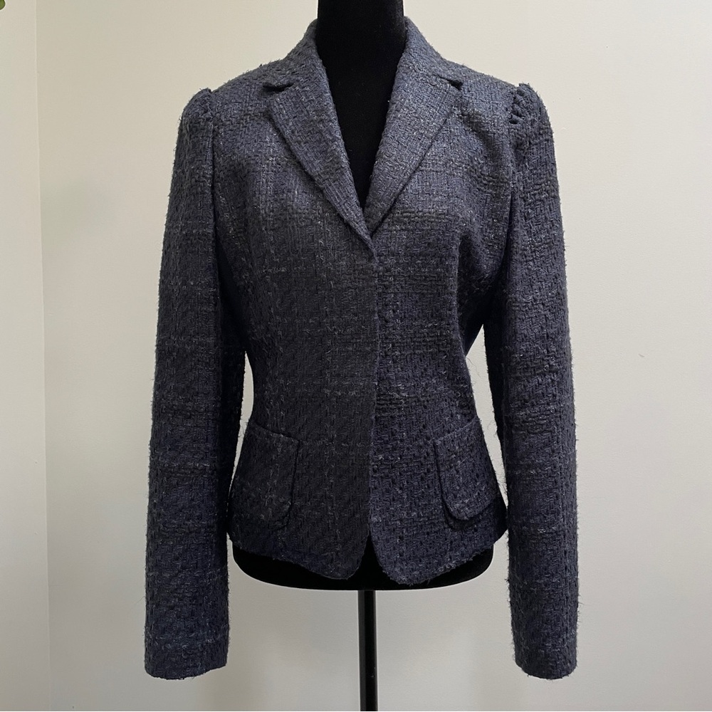 Elie Tahari Sparkle Tweed Blazer Jacket Size US 6 / UK 10